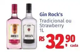 Camiño supermercados Gin Rock's Tradicional ou Strawberry oferta