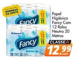 Delta Supermercados Papel Higiênico Fancy Com 12 Rolos Neutro 20 Metros oferta