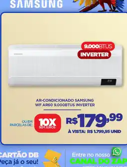 DB Supermercados Ar-condicionado samsung wf ar60 9.000btus inverter oferta