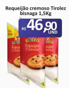Paulistão Supermercados Requeijão cremoso tirolez bisnaga oferta
