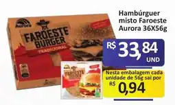 Paulistão Supermercados Hambúrguer misto Faroeste Aurora oferta
