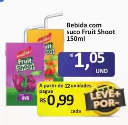 Paulistão Supermercados Bebida com suco fruit shoot oferta