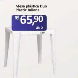 Paulistão Supermercados Mesa plástica duo plastic juliana oferta