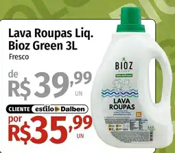 Supermercado Dalben Lava Roupas Liq. Bioz Green Fresco oferta