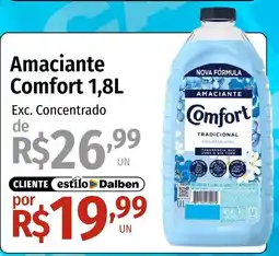 Supermercado Dalben Amaciantes comfort 1,8l oferta