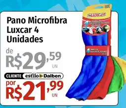 Supermercado Dalben Pano Microfibra Luxcar 4 Unidades oferta