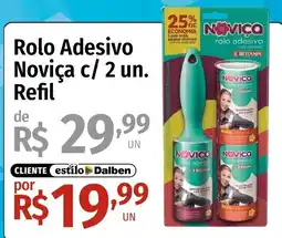Supermercado Dalben Rolo Adesivo Noviça c/ 2 un. Refil oferta