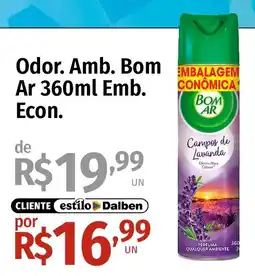 Supermercado Dalben Odor. Amb. Bom Ar 360ml Emb. Econ. oferta