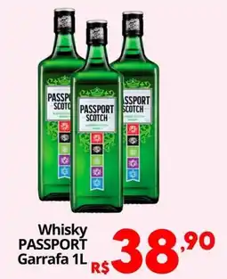 Althoff Supermercados Whisky passport garrafa 1l oferta