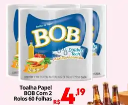 Althoff Supermercados Toalha Papel Bob Com 2 Rolos 60 Folhas oferta