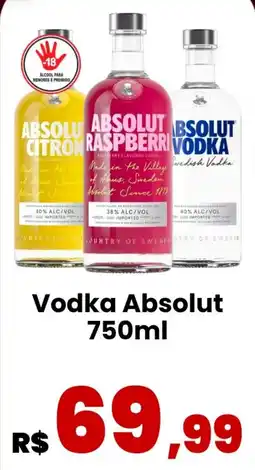 VN Autosserviço Vodka Absolut oferta
