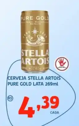 Trimais Supermercado Cerveja stella artois pure gold lata oferta