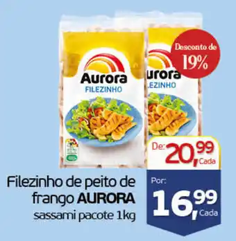 Filezinho de peito de frango aurora sassami