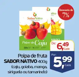 Cometa Supermercados Polpa de fruta sabor nativo oferta