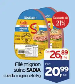 Cometa Supermercados Filé mignon suíno SADIA cozido mignoneto oferta
