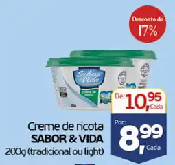 Cometa Supermercados Creme de ricota sabor & vida oferta