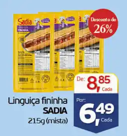 Cometa Supermercados Linguiça fininha sadia oferta