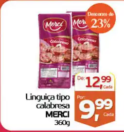 Cometa Supermercados Linguiça tipo calabresa merci oferta