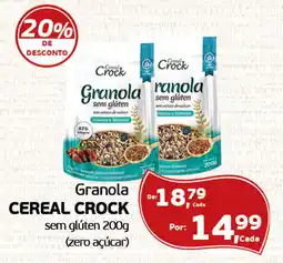 Cometa Supermercados Granola cereal crock sem glúten oferta