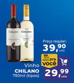 Cometa Supermercados Vinho CHILANO oferta