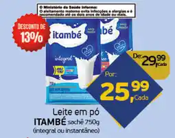 Cometa Supermercados Leite em pó itambé sachê oferta