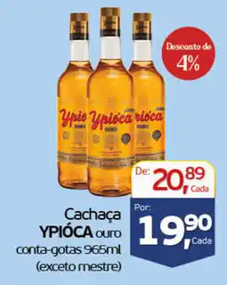 Cometa Supermercados Cachaça ypióca ouro conta-gotas oferta