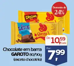 Cometa Supermercados Chocolate em barra garoto oferta