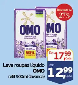 Cometa Supermercados Lava roupas líquido omo refil 900ml (lavanda) oferta