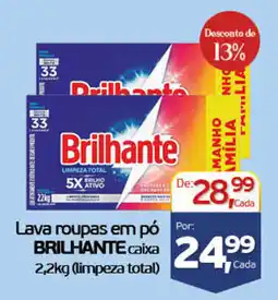 Cometa Supermercados Lava roupas em pó brilhante caixa oferta