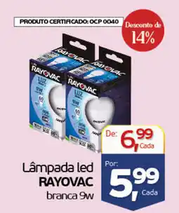 Cometa Supermercados Lâmpada led rayovac branca 9w oferta