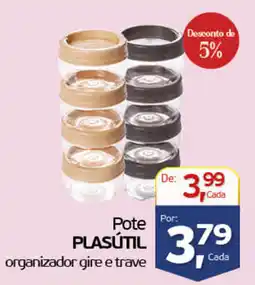 Cometa Supermercados Pote plasútil organizador gire e trave oferta