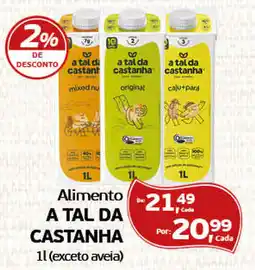 Cometa Supermercados Alimento a tal da castanha oferta
