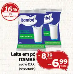 Cometa Supermercados Leite em pó itambé sachê 200g (desnatado) oferta