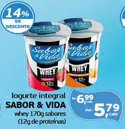 Cometa Supermercados logurte integral sabor & vida whey 170g sabores oferta