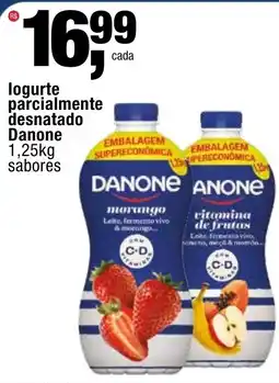 Frangolândia logurte parcialmente desnatado Danone sabores oferta