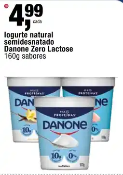 Frangolândia logurte natural semidesnatado danone zero lactose oferta