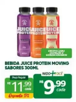 Nidobox bebida juice protein moving sabores oferta