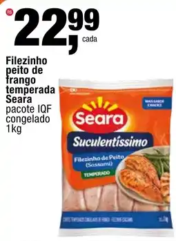 Frangolândia Filezinho peito de frango temperada seara oferta
