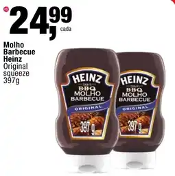 Frangolândia molho barbecue heinz original squeeze oferta
