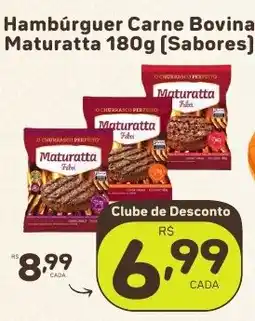 Rede uniforça Hambúrguer Carne Bovina Maturatta 180g oferta