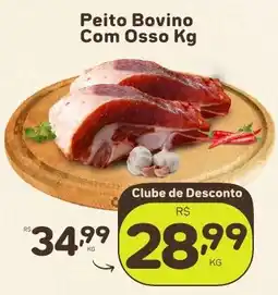 Rede uniforça Peito Bovino Com Osso Kg oferta