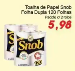 Villefort Atacadista Toalha de Papel Snob Folha Dupla oferta