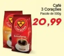 Villefort Atacadista Café 3 Corações oferta