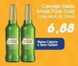 Villefort Atacadista Cerveja Stella Artois Pure Gold Long Neck oferta