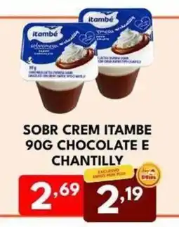 Rede Plus Supermercados Sobr crem itambe chocolate e chantilly oferta