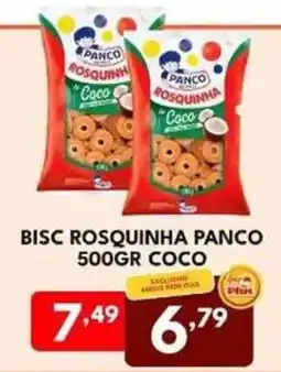 Rede Plus Supermercados Bisc rosquinha panco coco oferta