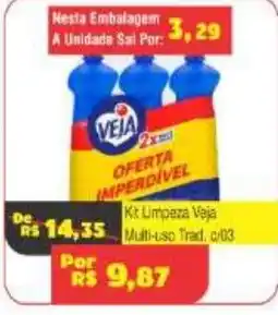 Royal Supermercados Kit limpeza veja multi-uso trad. c/03 oferta