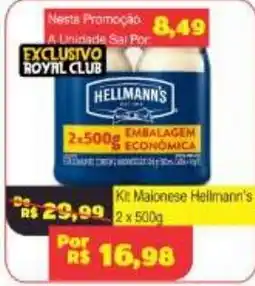 Royal Supermercados Maionese hellmann's oferta