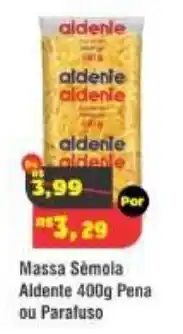 Royal Supermercados Massa Sêmola Aldente 400g Pena ou Parafuso oferta