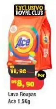Royal Supermercados Lava Roupas Ace oferta